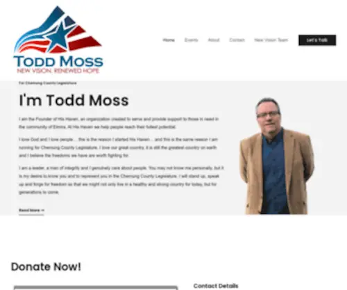 Toddmoss.com(Todd Moss) Screenshot