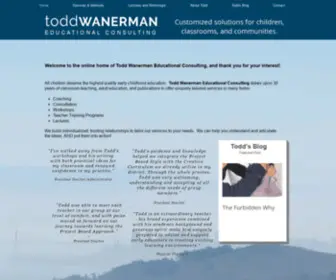 Toddwanerman.com(Todd Wanerman Educational Consulting) Screenshot