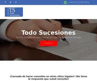 Todo-Sucesiones.com.ar(Todo Sucesiones) Screenshot