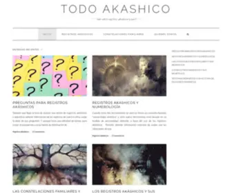 Todoakashico.com(Todo sobre registros akashicos y más) Screenshot