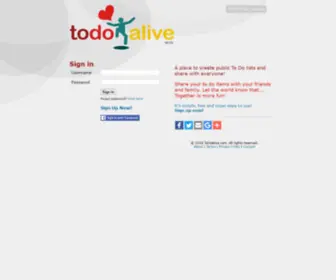 Todoalive.com(Create public To Do lists and Share with Everyone) Screenshot