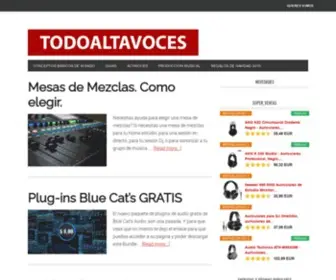 Todoaltavoces.net(LA MEJOR MANERA DE ELEGIR UNOS ALTAVOCES) Screenshot