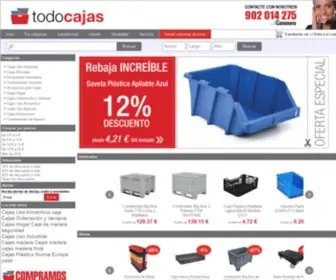 Todocajas.com(Cajas plástico industriales) Screenshot