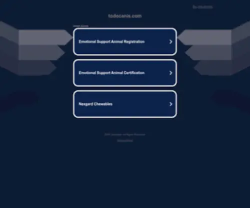 Todocanis.com(todocanis) Screenshot