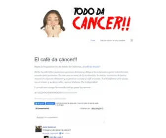 Tododacancer.com(Todo da cáncer) Screenshot