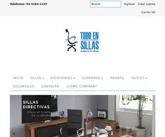 Todoensillasmexico.com(Todo en sillas) Screenshot