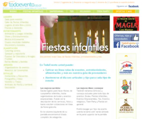 Todoevento.co.cr(Fiestas infantiles en Costa Rica) Screenshot