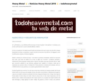 Todoheavymetal.com(Heavy metal) Screenshot