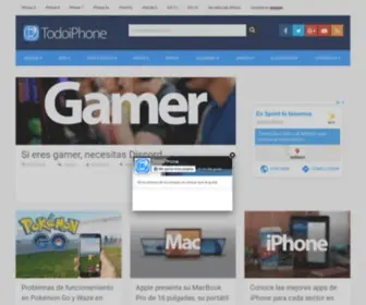Todoiphone.net(Todo sobre los iPhone y iPad de Apple) Screenshot