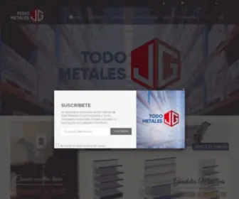 Todometalesjg.com(Estanterías y Góndolas en Medellín) Screenshot