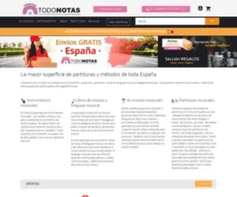 Todonotas.net(Accesorios, Instrumentos, Libros y partituras musicales) Screenshot