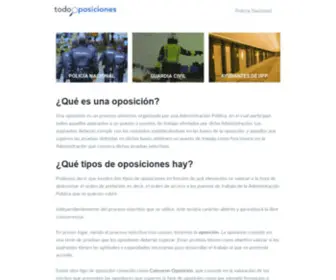 Todooposiciones.es(Información sobre oposiciones) Screenshot