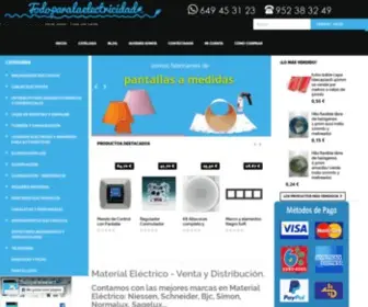 Todoparalaelectricidad.es(Vendemos y distribuimos material eléctrico de la mejora calidad) Screenshot