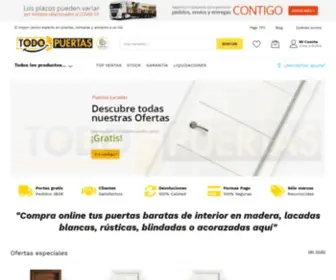 Todopuertas.net(Puertas de Madera Baratas. Puertas de Interior Lacadas Blancas) Screenshot