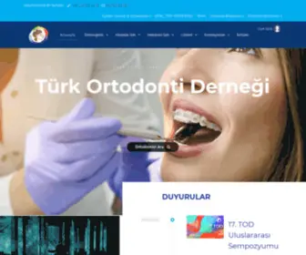 Tod.org.tr(Türk Ortodonti Derneği) Screenshot