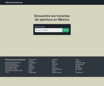 Todos-Los-Horarios.mx(Encuentra) Screenshot