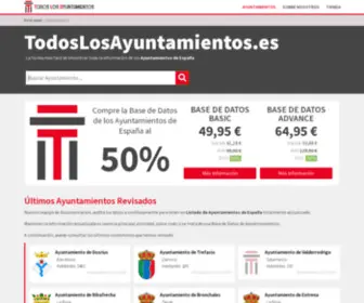 Todoslosayuntamientos.es(Base de Datos Ayuntamientos de España) Screenshot