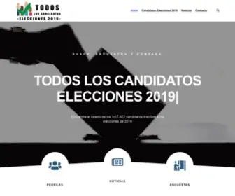 Todosloscandidatos.com(Lista de Todos los candidatos elecciones Colombia) Screenshot