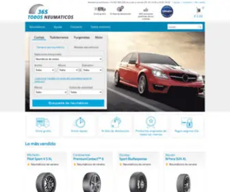 Todosneumaticos365.es(Neumáticos baratos online) Screenshot