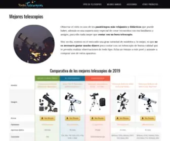 Todotelescopios.com(Mejores telescopios de 2022) Screenshot