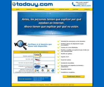 Todouy.com(Registro de dominios y alojamiento de p) Screenshot