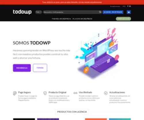 Todowp.me(Descarga los mejore themes y plugins para wordpress) Screenshot