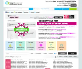 Tody.ro(Reagents EQAS Vacuum Tubes VTM Disposables Reference Strains Control Materials) Screenshot