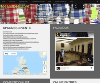 Toeandheel.com(The Definitive information resource for Highland Dancing enthusists world-wide inc) Screenshot