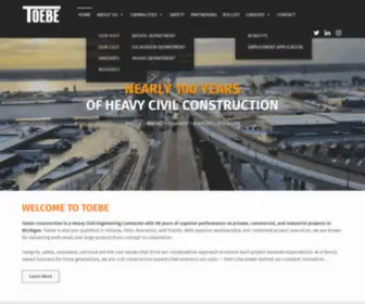 Toebe-Construction.com(Toebe Construction) Screenshot