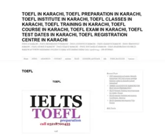 Toeflkarachi.com(TOEFL preparation in karachi by sir sm imran the best teacher i) Screenshot