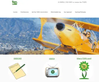 Toeflland.com(TOEFL Land) Screenshot