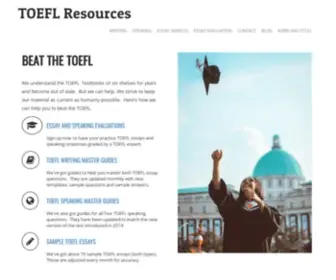 Toeflresources.com(BEAT THE TOEFL®) Screenshot