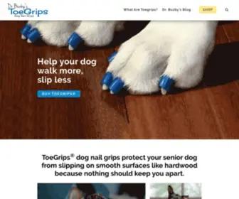 Toegrips.com(Buzby's ToeGrips for Dogs) Screenshot