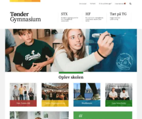 Toender-GYM.dk(Forside) Screenshot
