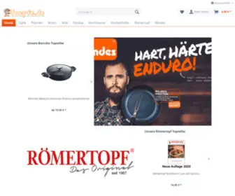 Toepfe.de(Wo sonst sollte man Haushaltswaren kaufen) Screenshot