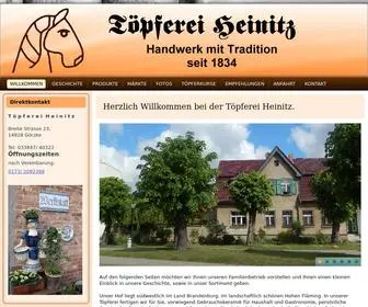 Toepferei-Heinitz.de(Töpferei) Screenshot