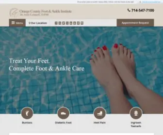 Toesrus.com(Orange County Foot & Ankle Institute) Screenshot