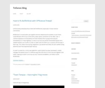 Tofanos.com(Tofanos blog) Screenshot