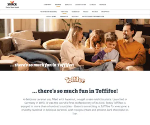 Toffifee.co.uk(Storck brands) Screenshot