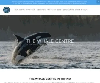 Tofinowhalecentre.com(The Whale Centre) Screenshot