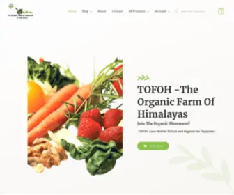 Tofoh.co.in(TOFOH-The Organic Farm Of Himalayas) Screenshot