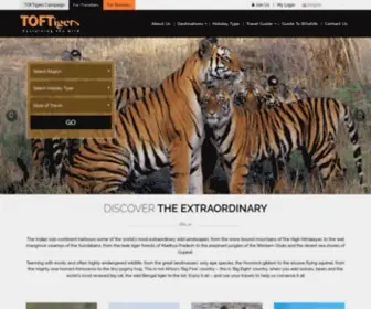 Toftigers.org(A Sustainable Tourism and Wildlife Conservation Charity Alliance in india) Screenshot