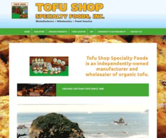 Tofushop.com(Organic Artisan Tofu) Screenshot