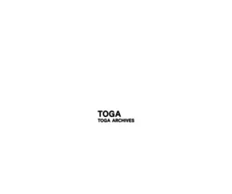 Toga.jp(TOGA ARCHIVES) Screenshot