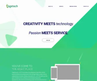 Togetech.com(CREATIVITY MEETS technology) Screenshot