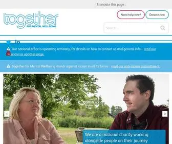 Together-UK.org(A leading UK mental health charity) Screenshot