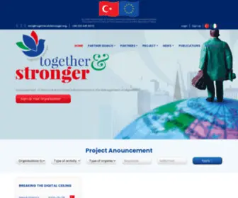 Togetherandstronger.org(Together and Stronger) Screenshot