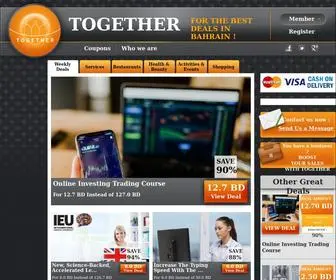 Togetherinbahrain.com(Restaurant deals) Screenshot