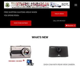 Togetherslashbargain.co.za(Online Shopping at TogetherSlashBargain) Screenshot