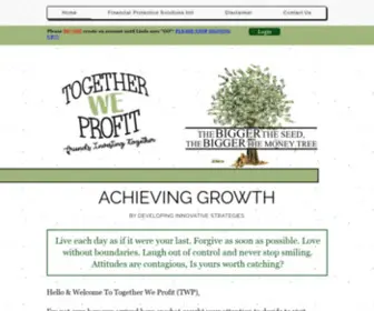 Togetherweprofit.org(Together We Profit) Screenshot